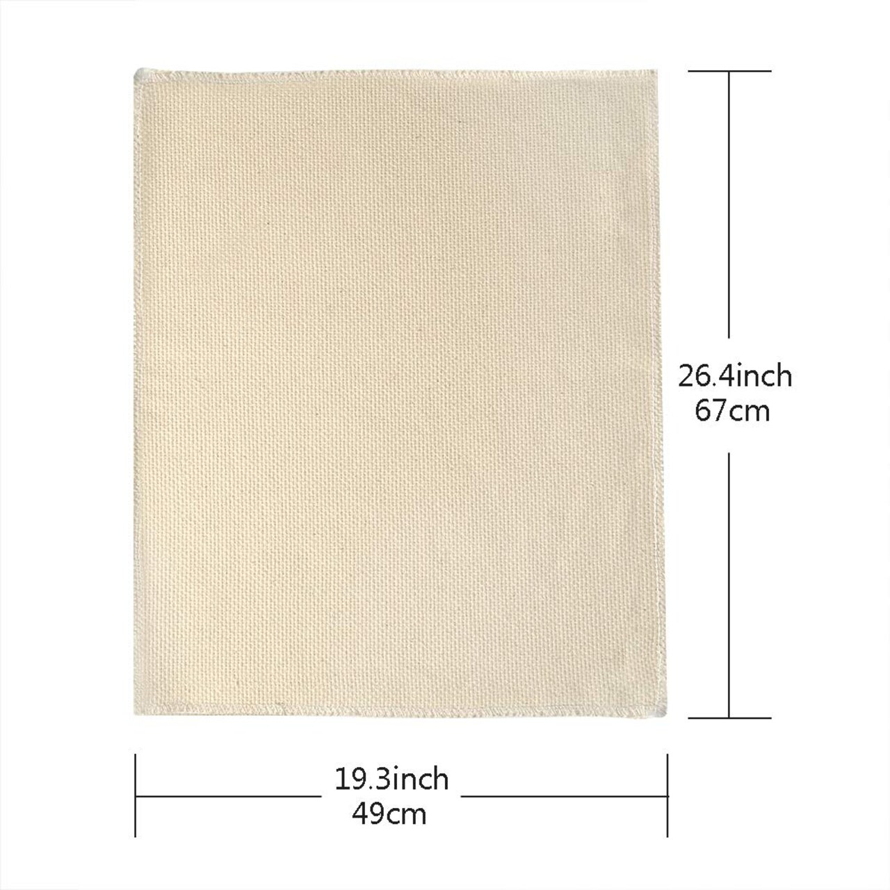 Tufting Cloth Punch Needle Fabric, Embroidery Fabric, Monks Cloth for Punch Needle Embroidery Rug-Punch & Pinch Needle, 26.4 x 19.3 Inch